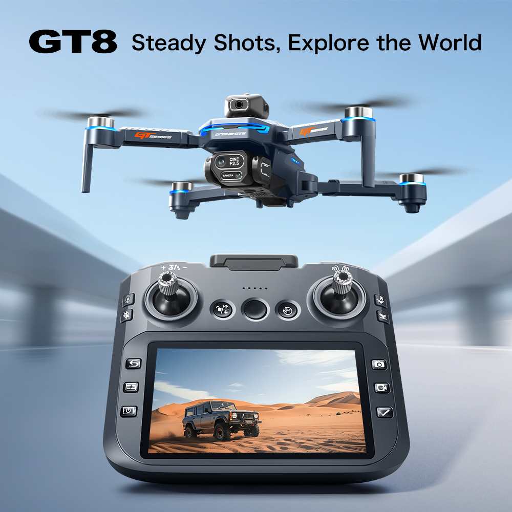 Drone Camera Hd - GT8 Obstakelvermijding Luchtdrone – HD borstelloze